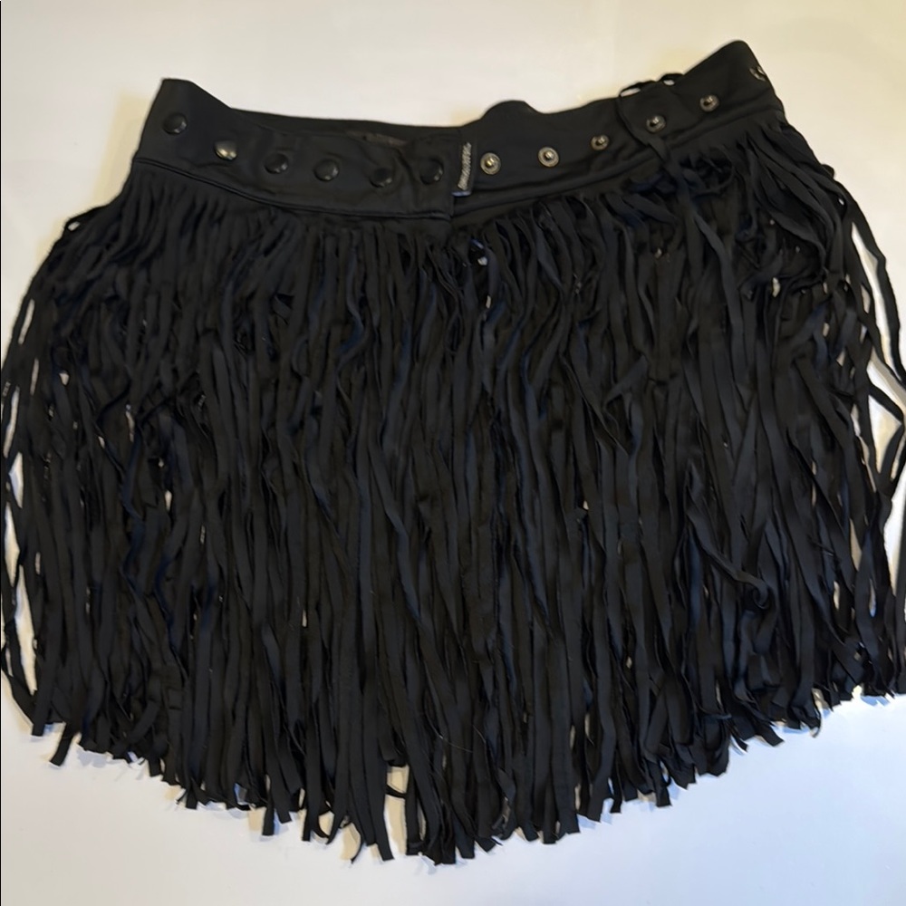 Kids Black Fringe Skirt - Ballroom/ Salsa